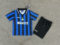 1997/1998  Inter Milan Home Kids Kits Retro 1:1 Quality Soccer Jersey