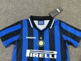 1997/1998  Inter Milan Home Kids Kits Retro 1:1 Quality Soccer Jersey