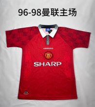 1996/1998 Manchester United Home Fans 1:1 Quality Retro Soccer Jersey