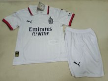 24/25 AC Milan Away Kids 1:1 Quality Soccer Jersey