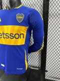 24/25  Boca Home Long Sleeve Player 1:1 Quality Soccer Jersey