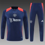 24/25  Manchester United Royal Blue 1:1 Quality Training Jersey
