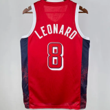 2024 Team USA LEONARD #8 Red 1:1 Quality NBA Jerseys