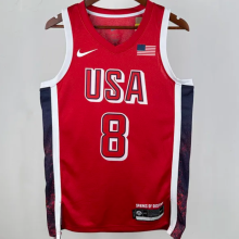 2024 Team USA LEONARD #8 Red 1:1 Quality NBA Jerseys
