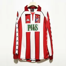 1999/2001 Crvena zvezda Beograd Home Long Sleeve Retro 1:1 Quality Soccer Jersey