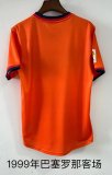 1999 Barcelona Away Fans Retro 1:1 Quality Soccer Jersey