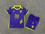24/25  Malaga  Away Kids Kits 1:1 Quality  Soccer Jersey