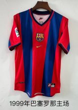 1999 Barcelona Home Fans Retro 1:1 Quality Soccer Jersey