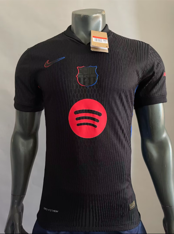 24/25 Barcelona Away Player 1:1 Quality Soccer Jersey(胸前大logo)