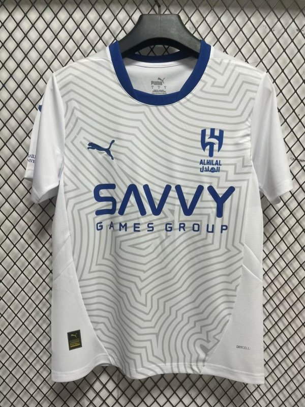 24/25 Al Hilal SFC Away White Fans  1:1 Quality Soccer Jersey