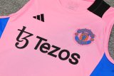 24/25 Manchester United Pink 1:1 Quality Training  Vest（A-Set）