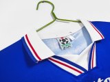 1998 Croatia Away Blue 1:1 Quality Retro Soccer Jersey