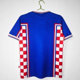 1998 Croatia Away Blue 1:1 Quality Retro Soccer Jersey