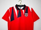 1992  England  Away  Red  1:1 Quality Retro Soccer Jersey