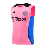 24/25 Manchester United Pink 1:1 Quality Training  Vest（A-Set）