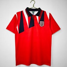 1992  England  Away  Red  1:1 Quality Retro Soccer Jersey
