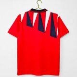 1992  England  Away  Red  1:1 Quality Retro Soccer Jersey