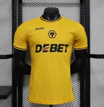 24/25 Wolves Home Yellow Player 1:1 Quality Soccer Jersey