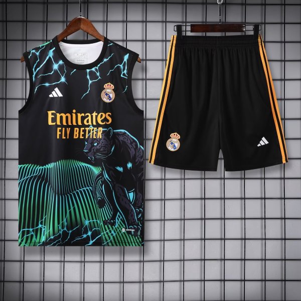 24/25  Real Madrid  Black 1:1 Quality Training Vest（A-Set）