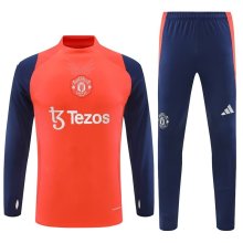 24/25  Manchester United Orange Red Player 1:1 Quality Training Jersey