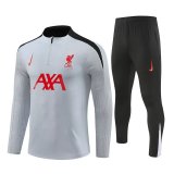 24/25  Liverpool  Grey With Black Fans Version 1:1 Quality Training Jersey