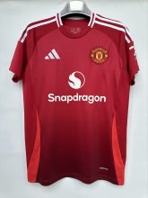 24/25 Manchester United Home Red Fans 1:1 Quality Soccer Jersey