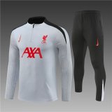 24/25  Liverpool  Grey With Black Fans Version 1:1 Quality Training Jersey
