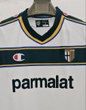 2002/2003 Parma Home White Retro 1:1 Quality Soccer Jersey