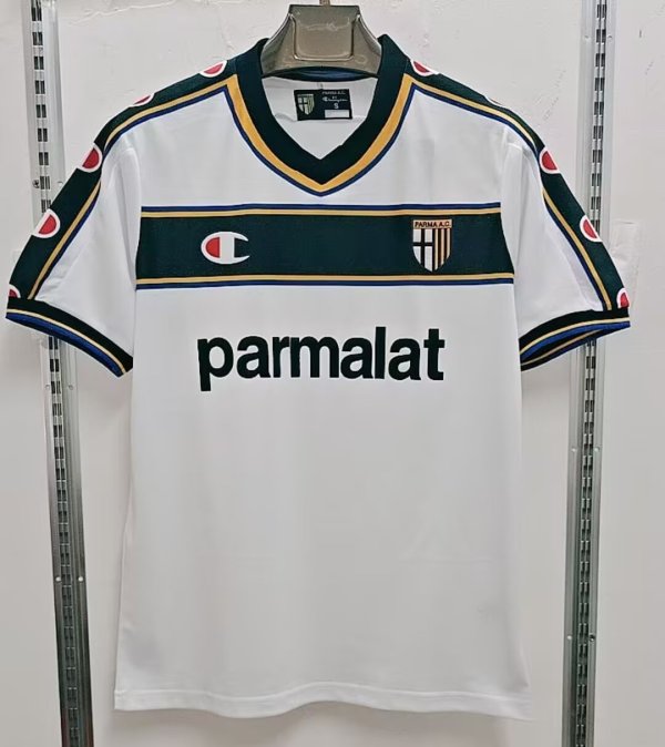 2002/2003 Parma Home White Retro 1:1 Quality Soccer Jersey