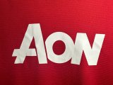 2013/2014 Manchester United Home Long Sleeve 1:1 Retro Quality Soccer Jersey