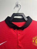 2013/2014 Manchester United Home Long Sleeve 1:1 Retro Quality Soccer Jersey