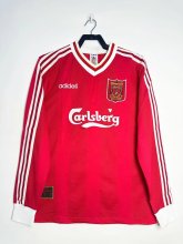 1995/1996 Liverpool Home Long sleeve Retro 1:1 Quality Soccer Jersey