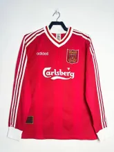 1995/1996 Liverpool Home Long sleeve Retro 1:1 Quality Soccer Jersey