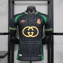 24/25 Real Madrid GUCCI Black Player 1:1 Quality Soccer Jersey