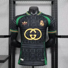 24/25 Real Madrid GUCCI Black Player 1:1 Quality Soccer Jersey