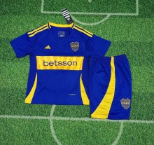 24/25 Boca  Home Kids 1:1 Quality Soccer Jersey