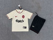 1996/1997 Liverpool  Away Kids Retro 1:1  Quality Soccer Jersey