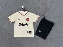 1996/1997 Liverpool  Away Kids Retro 1:1  Quality Soccer Jersey