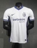 24/25  Inter Milan  Away White Player 1:1 Quality Soccer Jersey