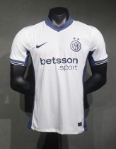 24/25  Inter Milan  Away White Player 1:1 Quality Soccer Jersey