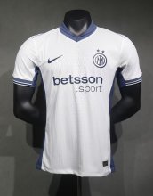 24/25  Inter Milan  Away White Player 1:1 Quality Soccer Jersey