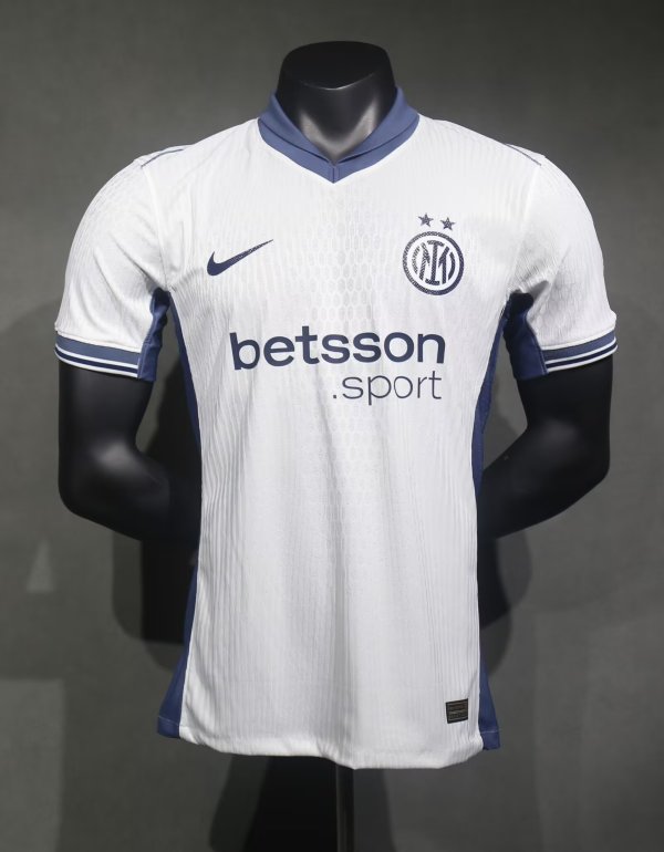 24/25  Inter Milan  Away White Player 1:1 Quality Soccer Jersey