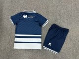 24/25 Millwall Home  Kids Kits 1:1 Quality Soccer Jersey