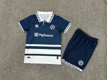 24/25 Millwall Home  Kids Kits 1:1 Quality Soccer Jersey