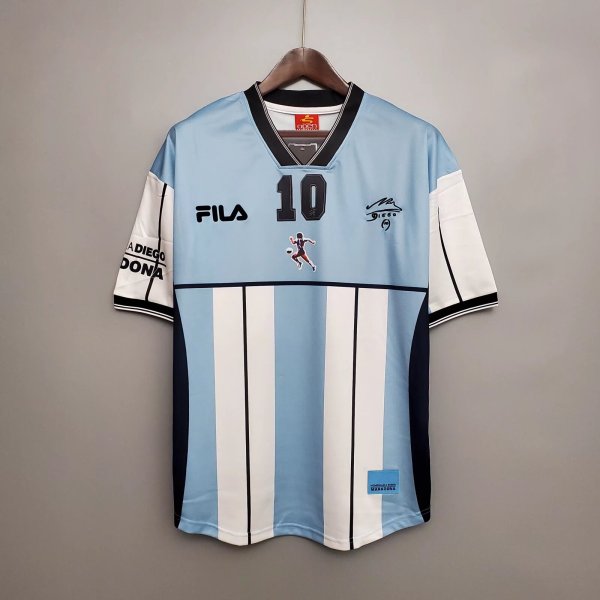 2001 Maradona Special Edition Retro 1:1 Quality  Soccer Jersey