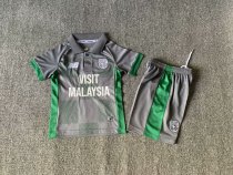 24/25 Cardiff City Away  Kids Kits 1:1 Quality Soccer Jersey