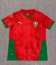 24/25  Morocco Home Red Fans 1:1 Quality Soccer Jersey
