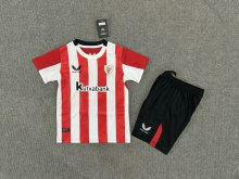 24/25 Athletic Bilbao Home Kids Kits 1:1 Quality  Soccer Jersey