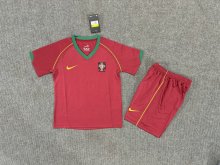 2006 Portugal Home Kids Retro1:1  Quality Soccer Jersey
