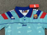 1992/1995 Barcelona Away Kids 1:1 Retro  Soccer Jersey
